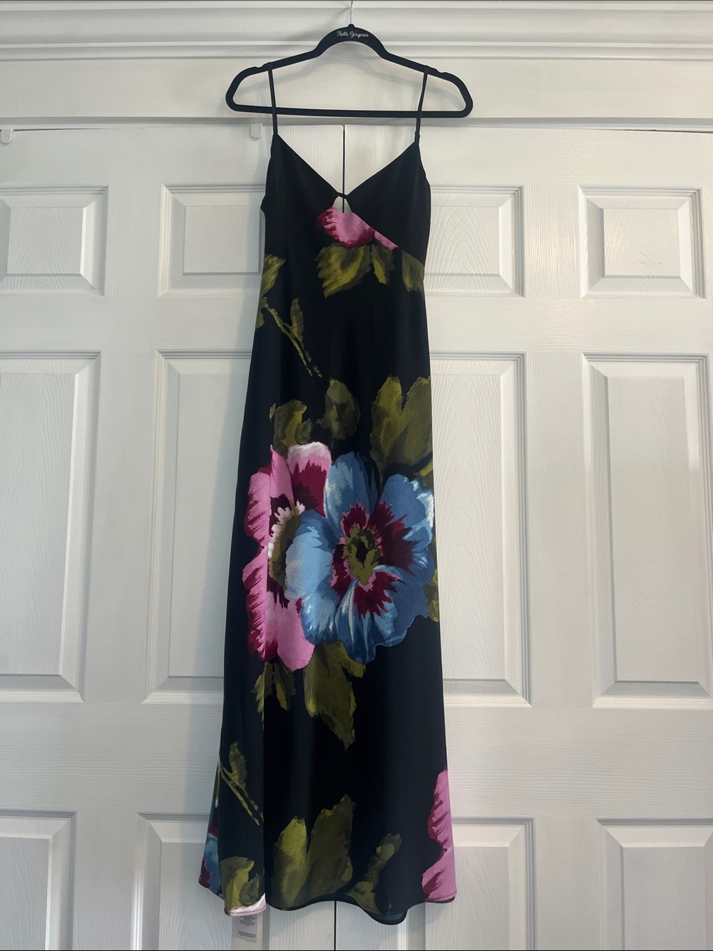 NWT Abercrombie & Fitch Black Floral Dress